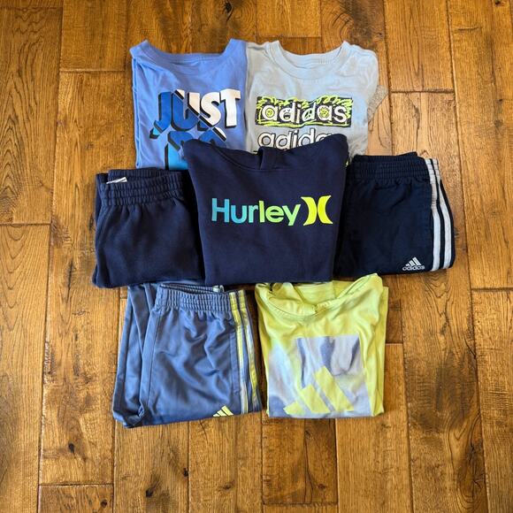 adidas Other - Lot of 7 Boys Winter Clothing Sz 6 Nike, Adidas, Hoodie, Sweat Set Athletic